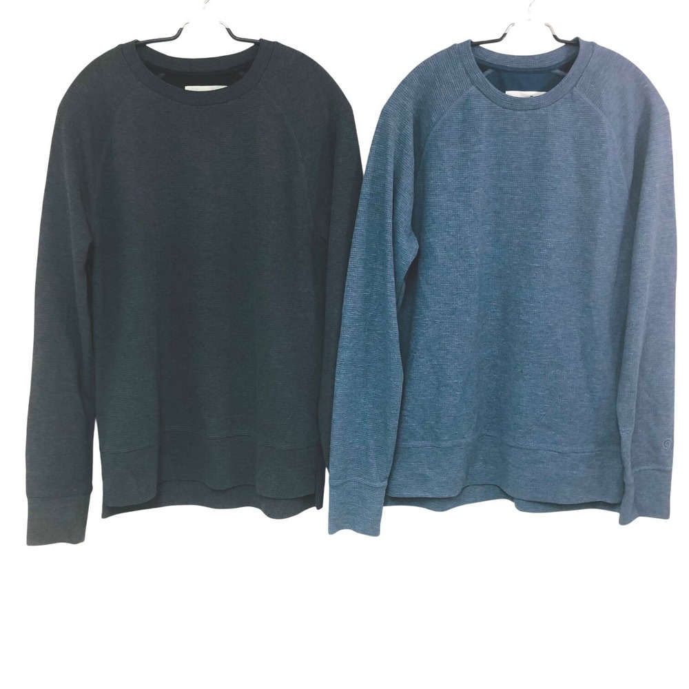 Champion C9 Waffle Thermal Crewneck Sweatshirt LOT of 2 Layering Basics Women S